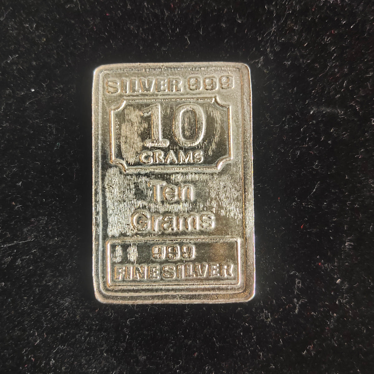 Silver Bar 10g | 999 Fine Silver | R999 Hallmark