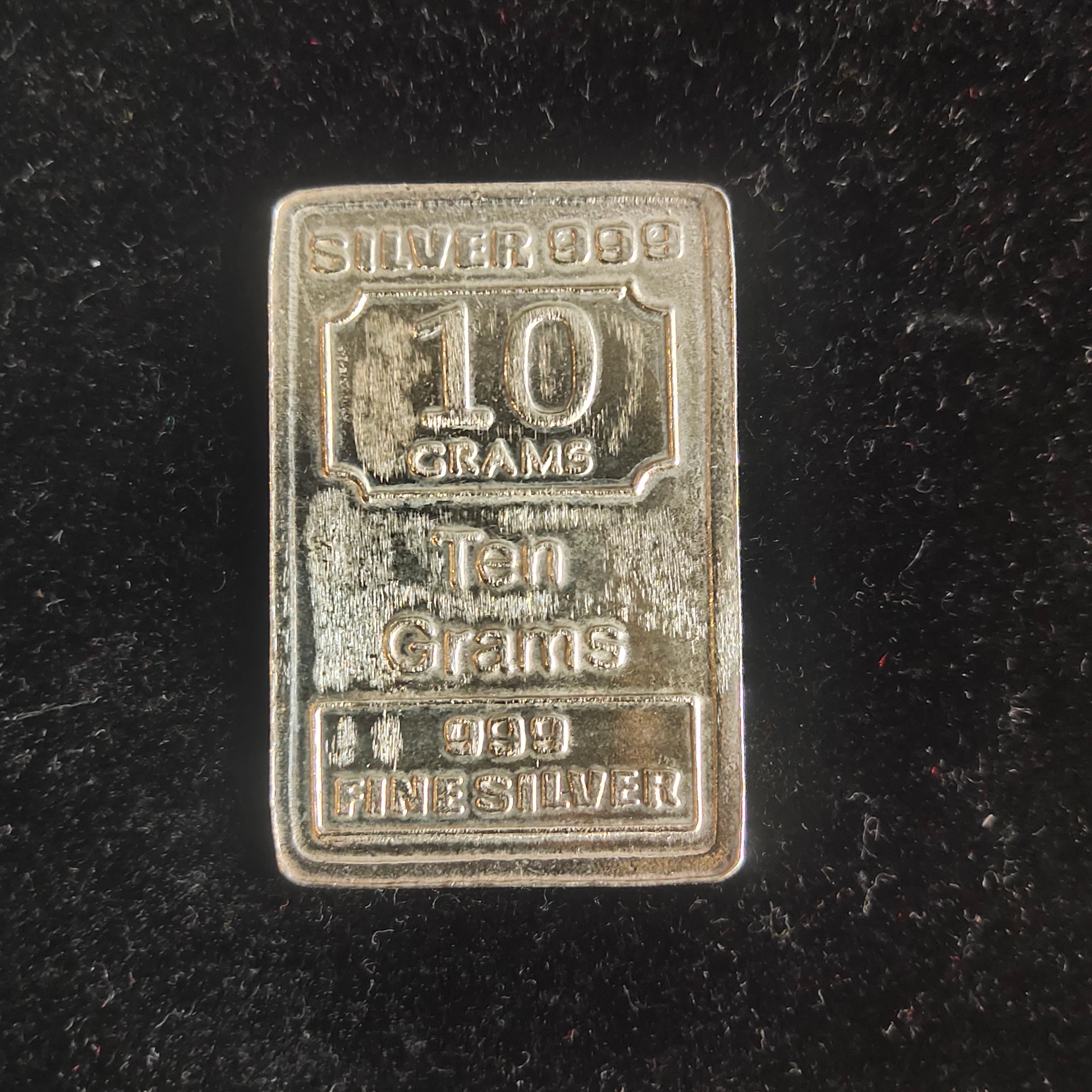 Silver Bar 10g | 999 Fine Silver | R999 Hallmark