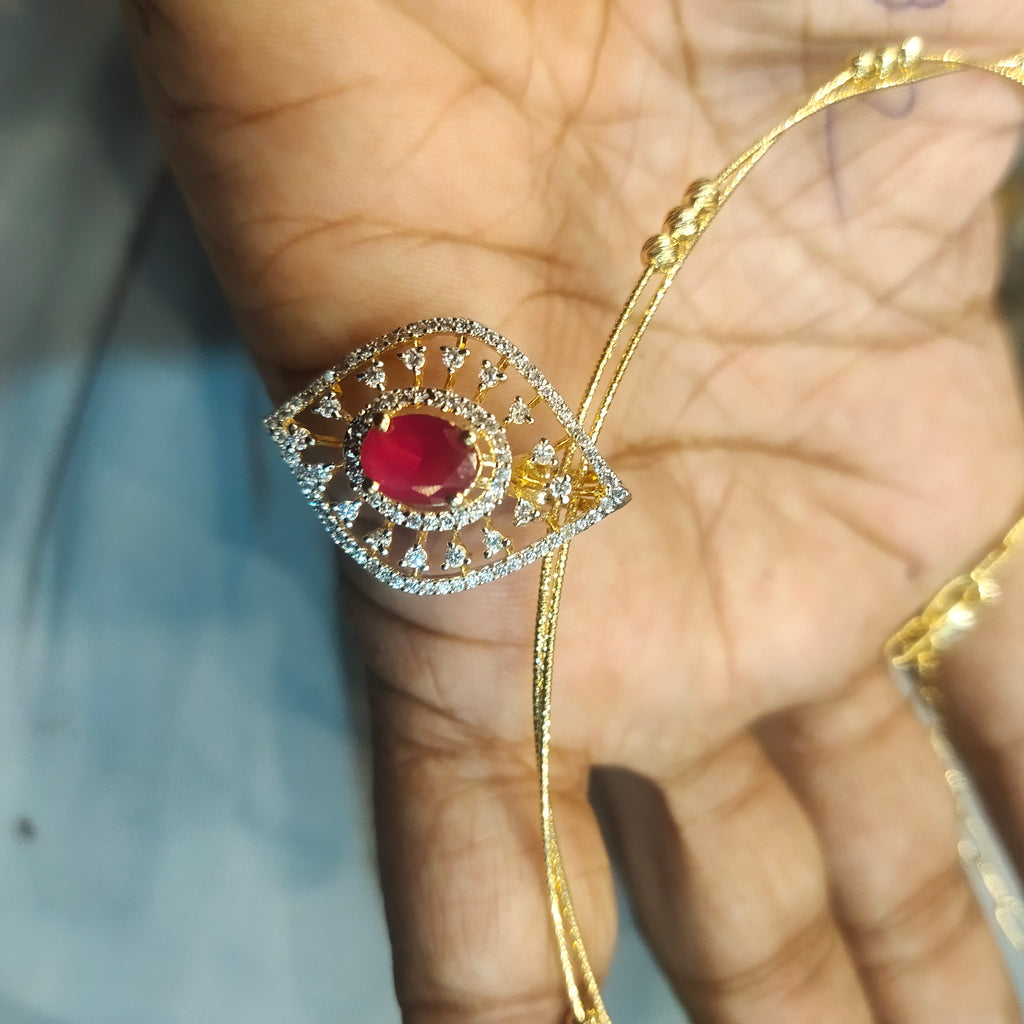 925 Sterling Silver Hallmarked Blossom Kante with Diamond Replica Pendant & Matching Studs - Lightweight