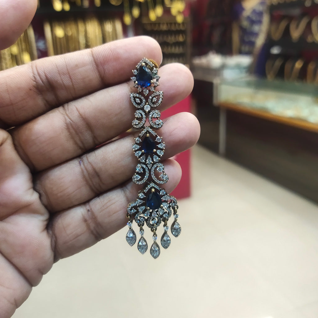 Asp Victorian Zircon Chandelier Earrings