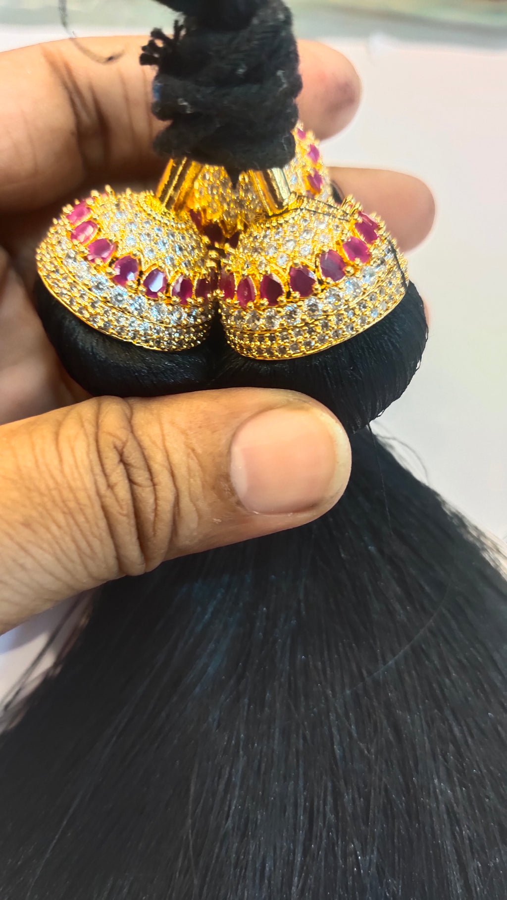 Asp Zircon Kunjalam - Kuppulu - Jada Gantallu - For Classical Dance Hair Extension