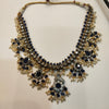Asp Blue Victorian Zircon Guttapussalu Necklace Set