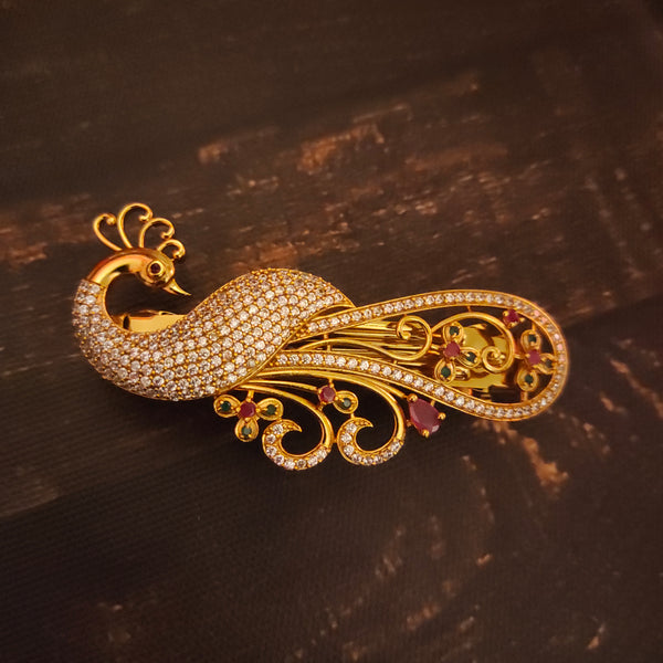 "Glamour of the Past: Rediscovering the Timeless Elegance of the Antique Peacock Hair Clip by ASP Fashion Jewellery"