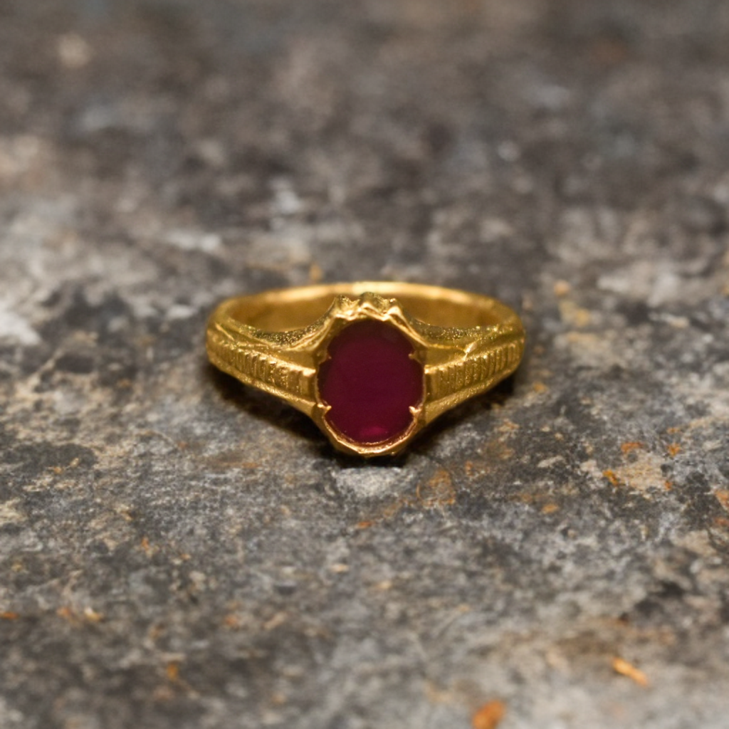 Ruby Panchloha Ring - Men's Anti-Tarnish