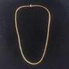 24K Gold Plated Wheat Chain Necklace for Women – 24 Inch
