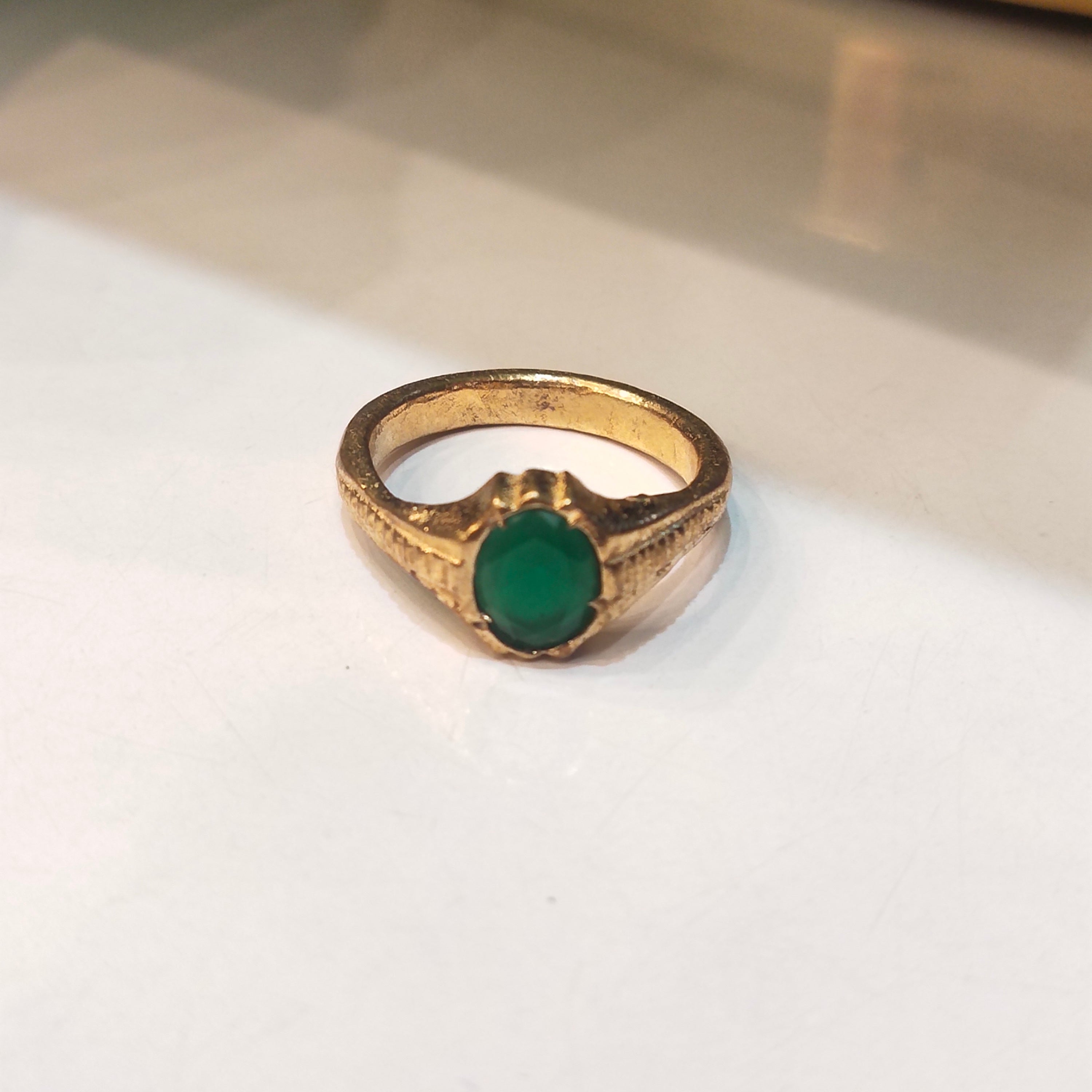 Emerald Panchloha Ring - Men's Anti-Tarnish