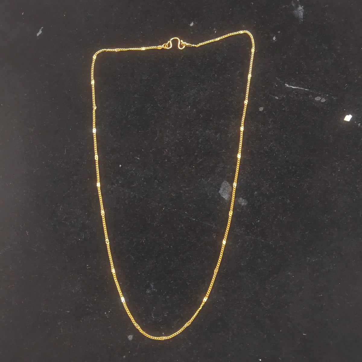 Gold Satellite Bead Chain Necklace for Women