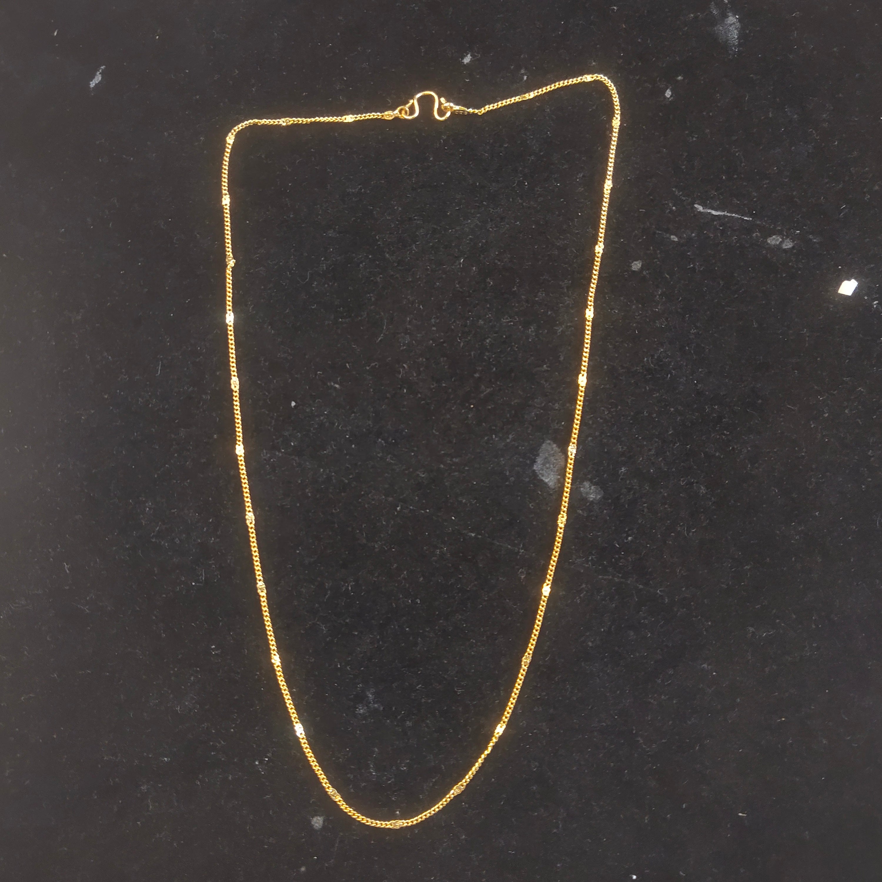 Gold Satellite Bead Chain Necklace for Women