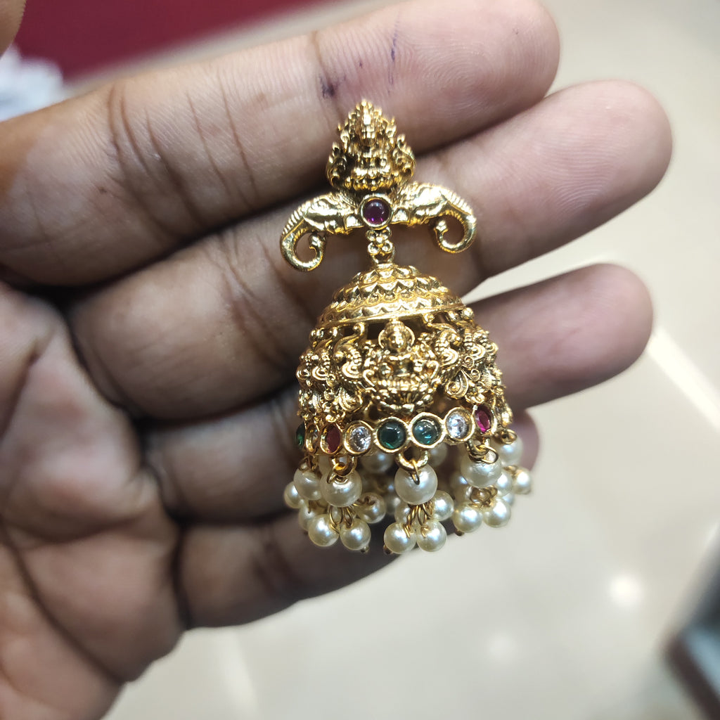 Antique Nakshi Grand Bridal Necklace with Laxmi Peacock Motifs - Traditional Indian Jewelry