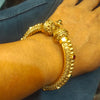 Antique Finish 24K Gold Plated Openable Kada for Men (Size 2-8)