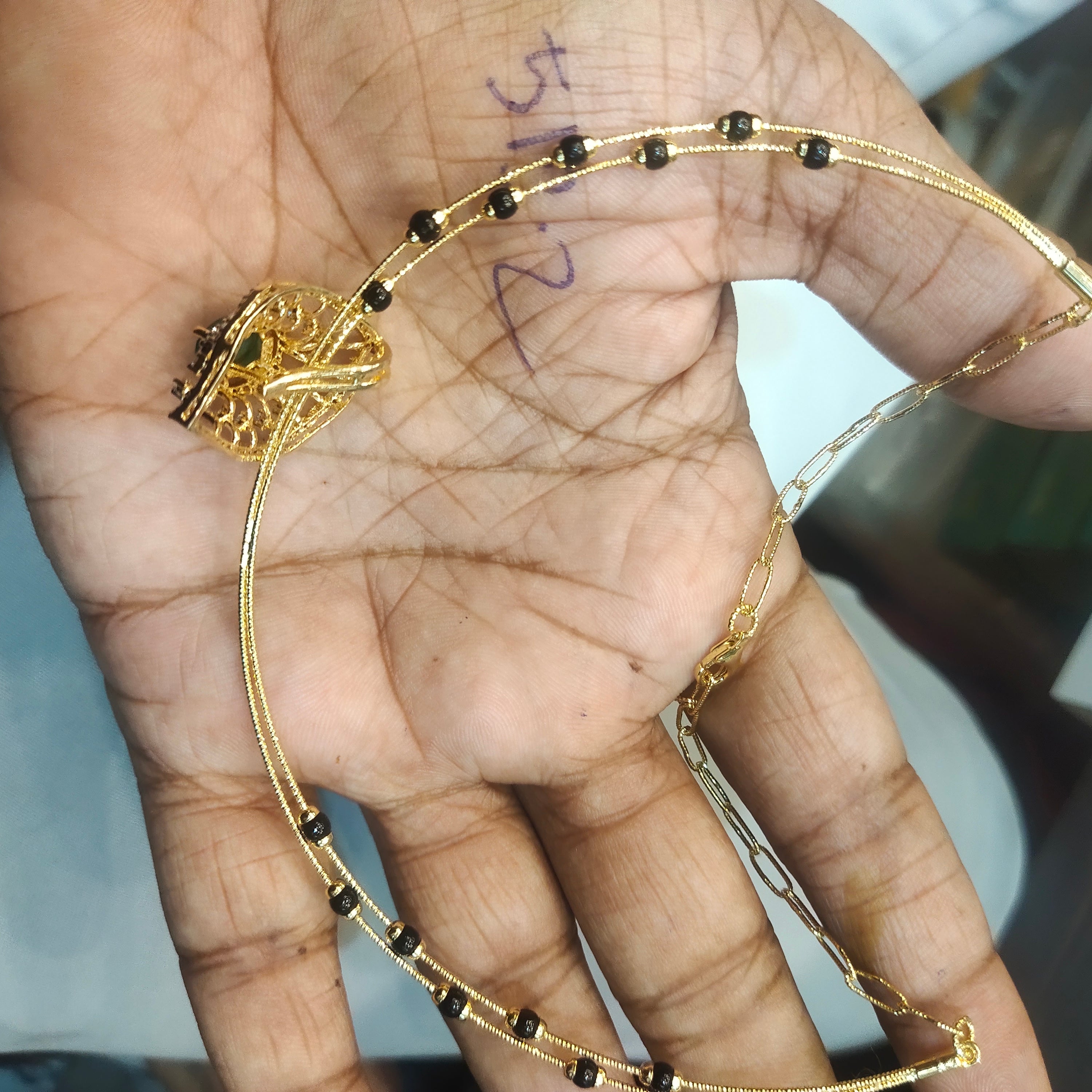 925 Sterling Silver Hallmarked Blossom Kante with Diamond Replica Pendant & Matching Studs - Lightweight