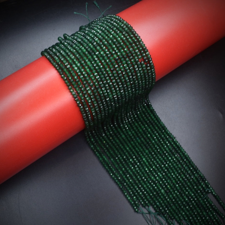 Emerald Onyx Beads - Green Gemstone Strands for Jewelry