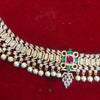 Stunning Zircon 24K Gold Plate Stylish Chain Vaddanam.