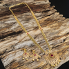 Asp Cz Gold Plated Long Necklace Set