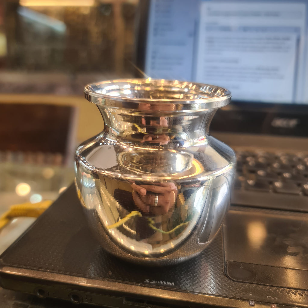 Pure Silver Pooja Kalash | Lota | Chambu - 800 Purity