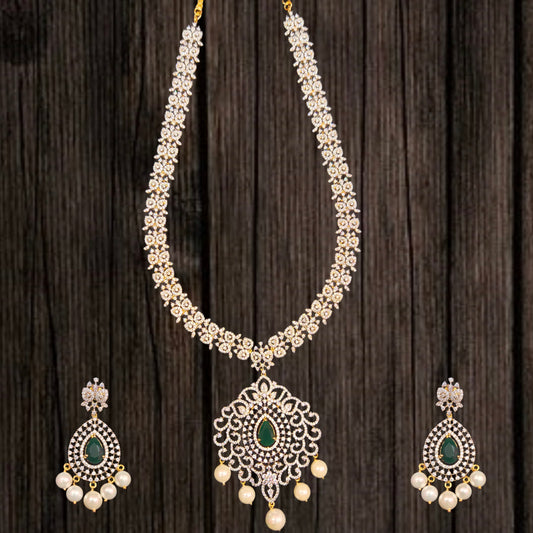 The Timeless Elegance of the American Diamond Long Haram by ASP Fashion Jewellery