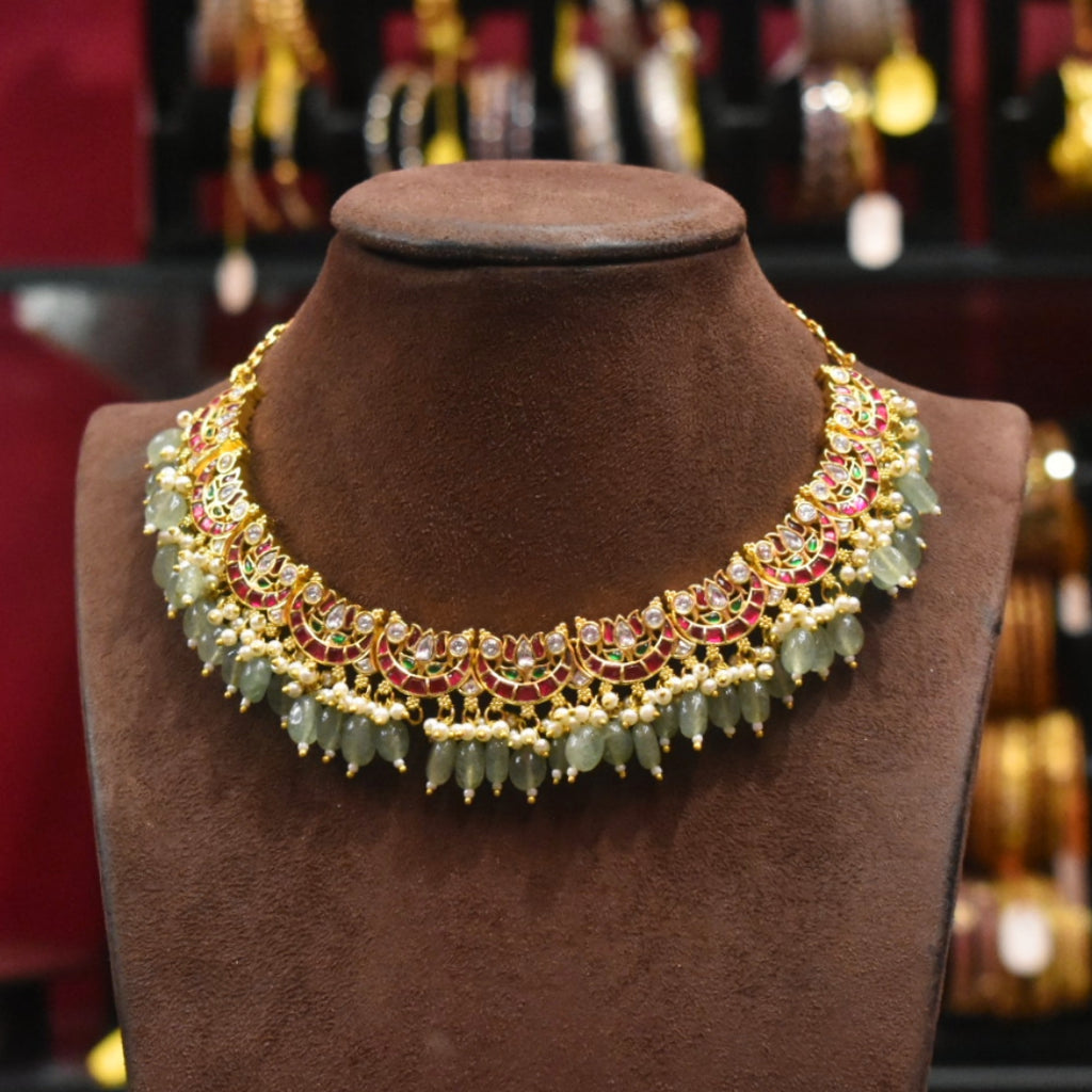 Asp Jadau Kundan Jalebi Necklace Set