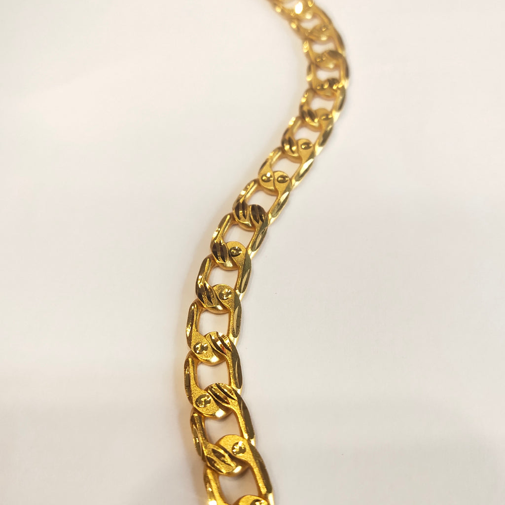 ASP 24K Gold Plated Bracelet for Men - Gleaming Elegance