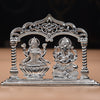 "Shine Bright: The Stunning Silver Lakshmi & Ganesha Idol for Prosperity and Blessings"