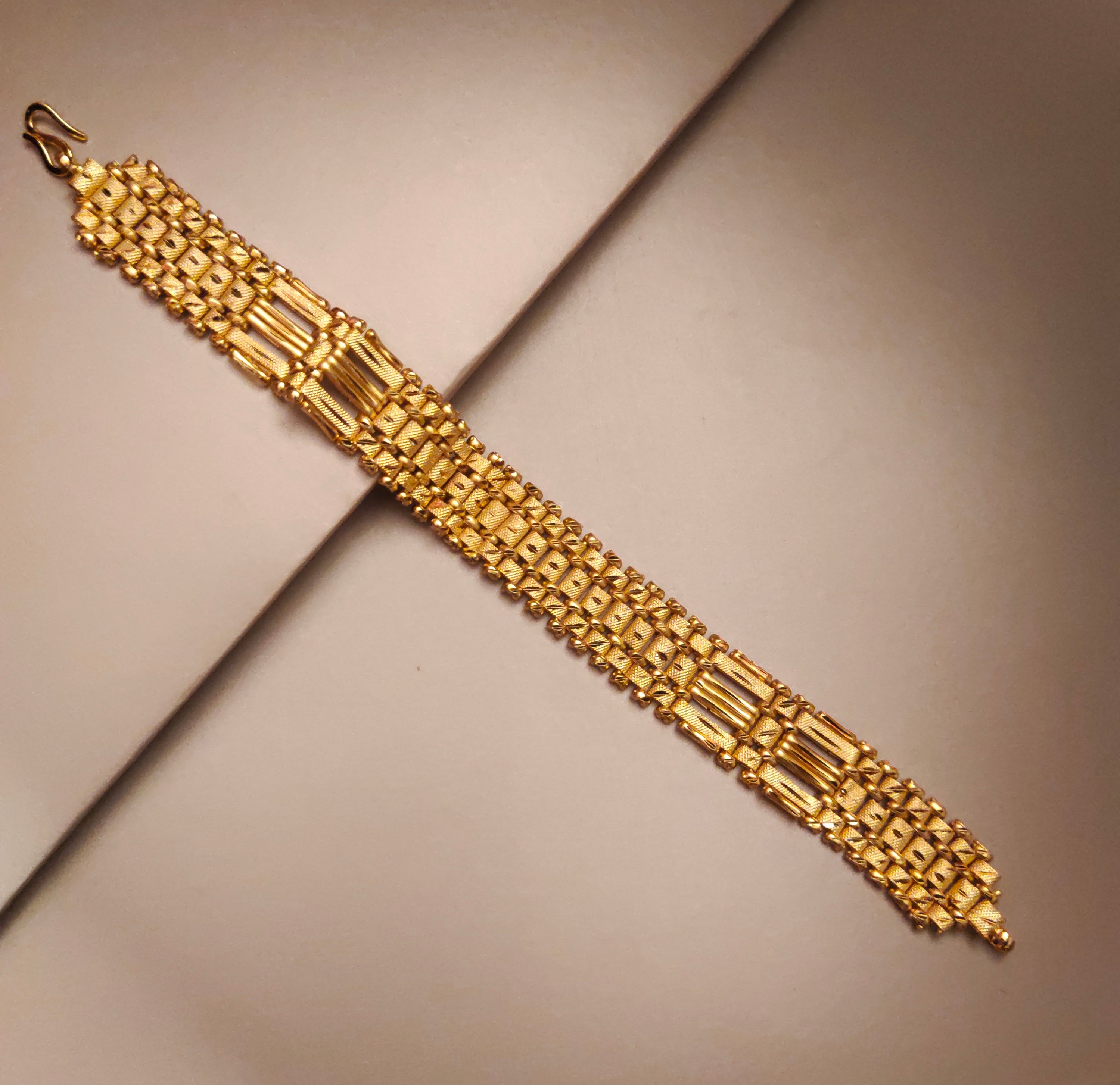 ASP Gold Plated Men's Bracelet - Gilded Opulence Collection