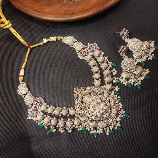Oxidized Lakshmi Necklace By Asp Fashion Jewellery