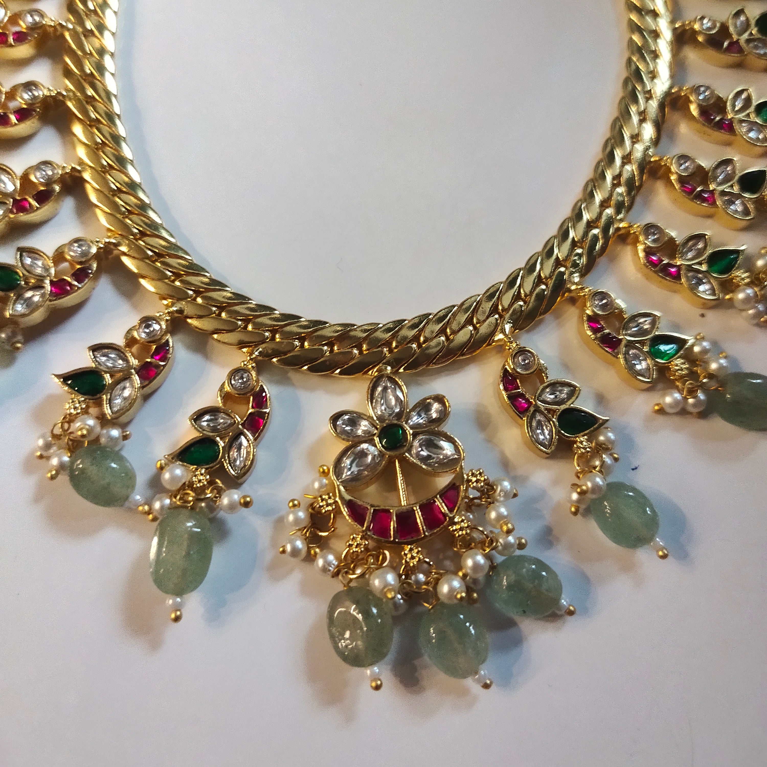 Asp Jadau Kundan Jalebi Necklace Set