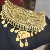 24K Gold Plated Forming Choker with Earrings Set