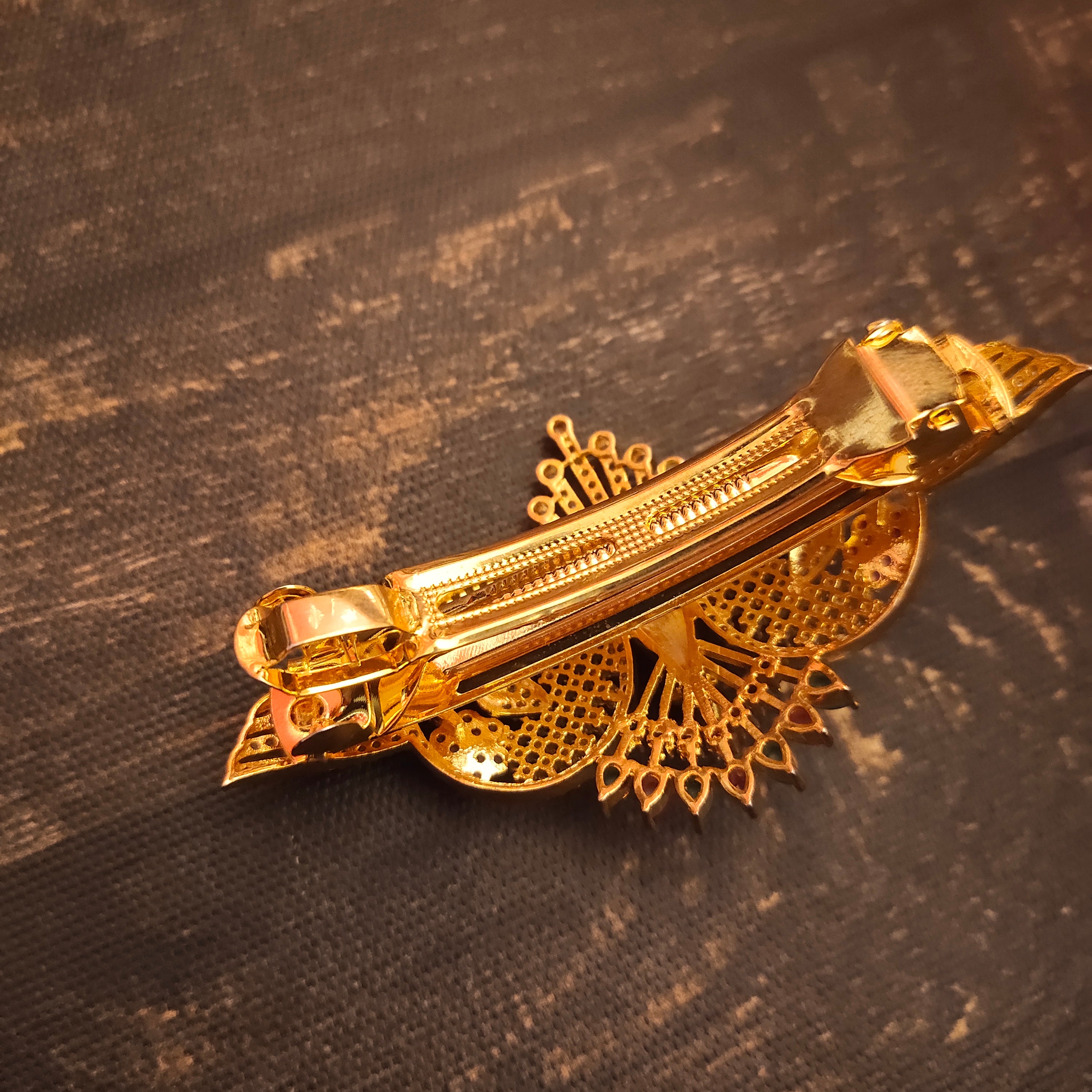 CZ Bridal Hair Clip - Elegant Wedding Hair Accessory