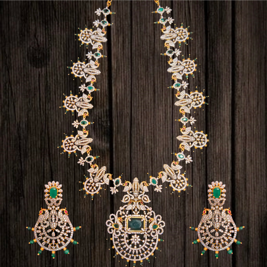 American Diamond Necklace By Asp Fashion Jewellery