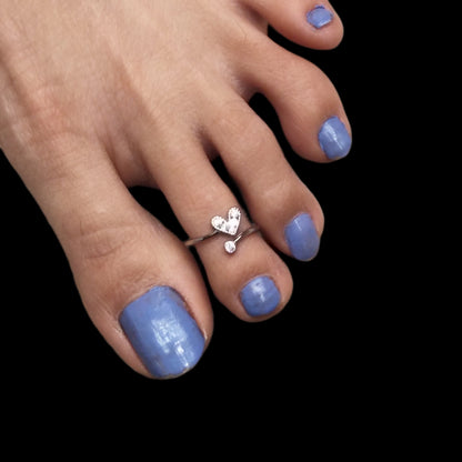 "Step Up Your Style with Asp Silver: 925 Sterling Silver Toe Rings for Effortless Elegance"