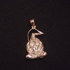 "A Divine Design: Experience Serenity with the 925 Silver Meditating Shri Hanuman Ji Pendant by Asp Silver"