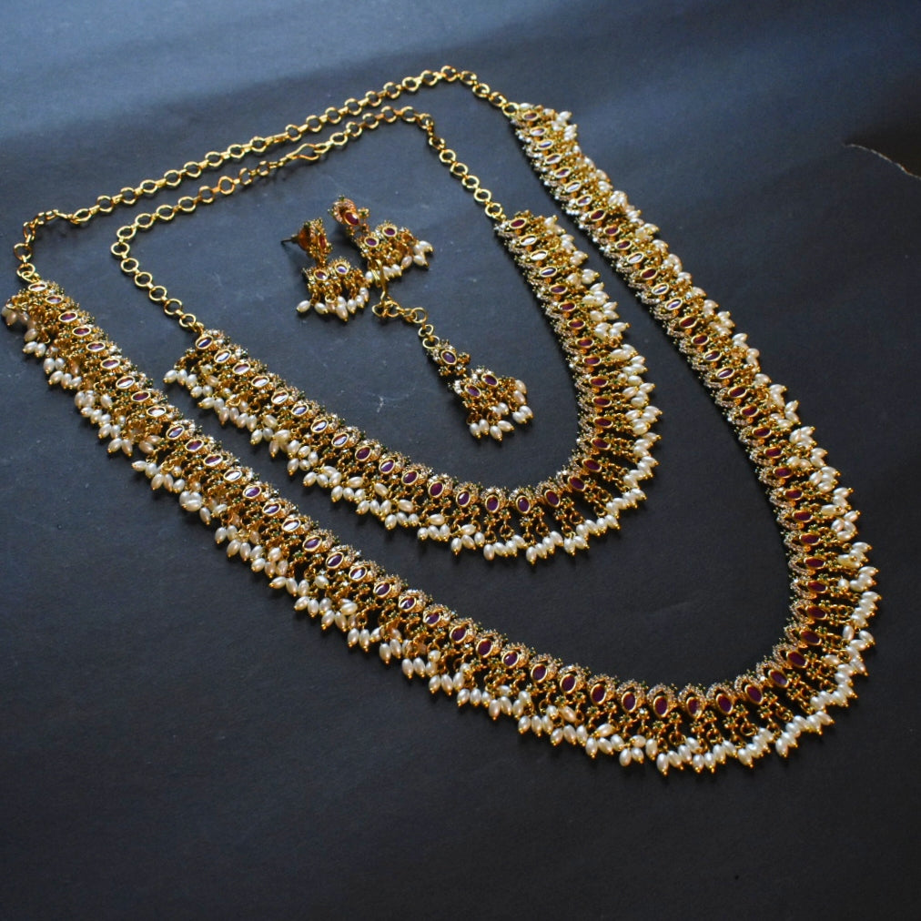 Asp Antique Pearls Guttapusalu Necklace set