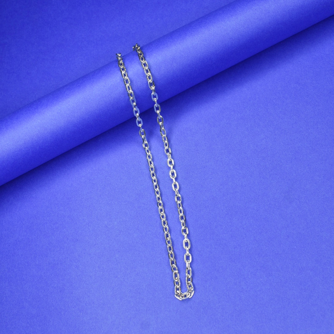 92.5 Sterling Silver Chain for Men & Boys - 20 Inch Lightweight (12g)