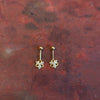 18K Gold Bugadi Earring - Floral Crystal Drop