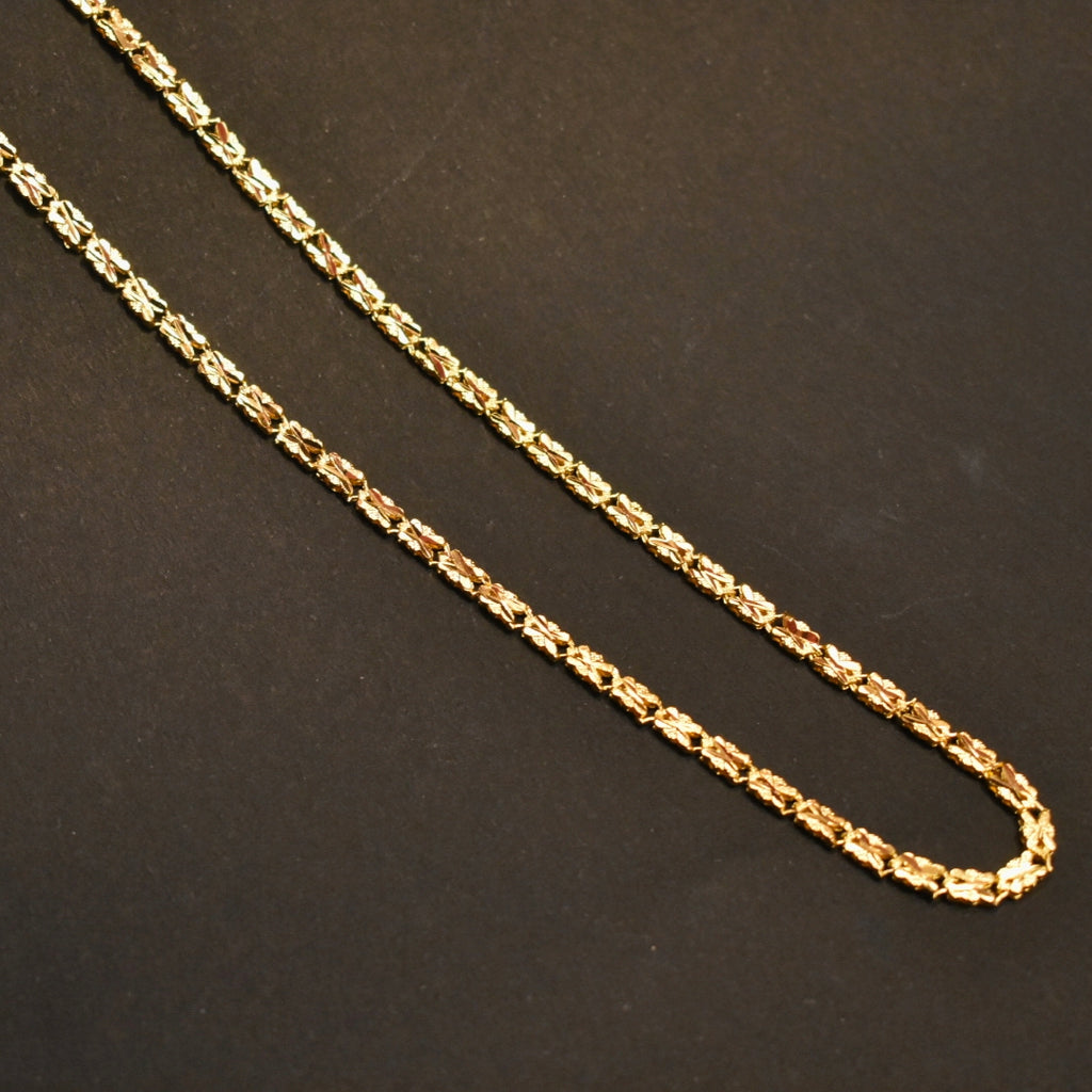 "Gilded Elegance: The ASP 24k Gold Plated 30-Inch Chain for Radiant Style"