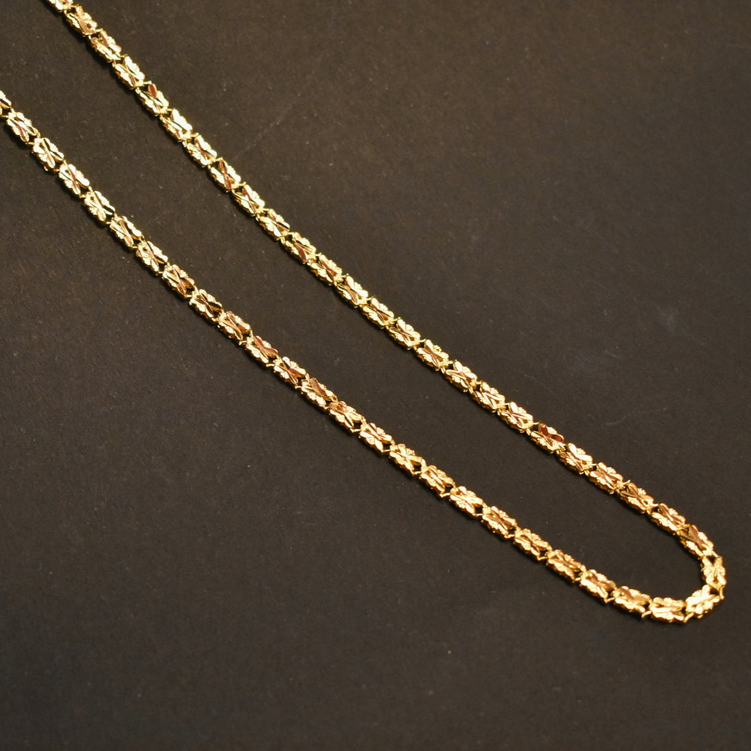 "Gilded Elegance: The ASP 24k Gold Plated 30-Inch Chain for Radiant Style"