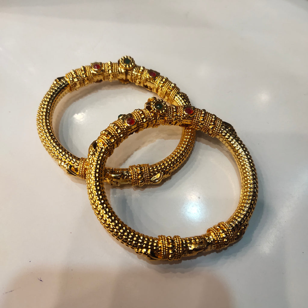 One Gram Gold Kankanalu Bangles for Women - Traditional South Indian Wedding Jewellery