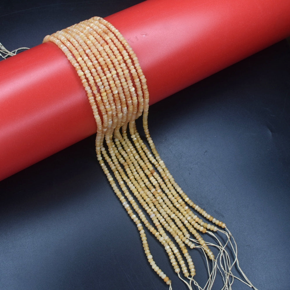 Honey Colored Onyx Beads - Warm Golden Gemstone Strands