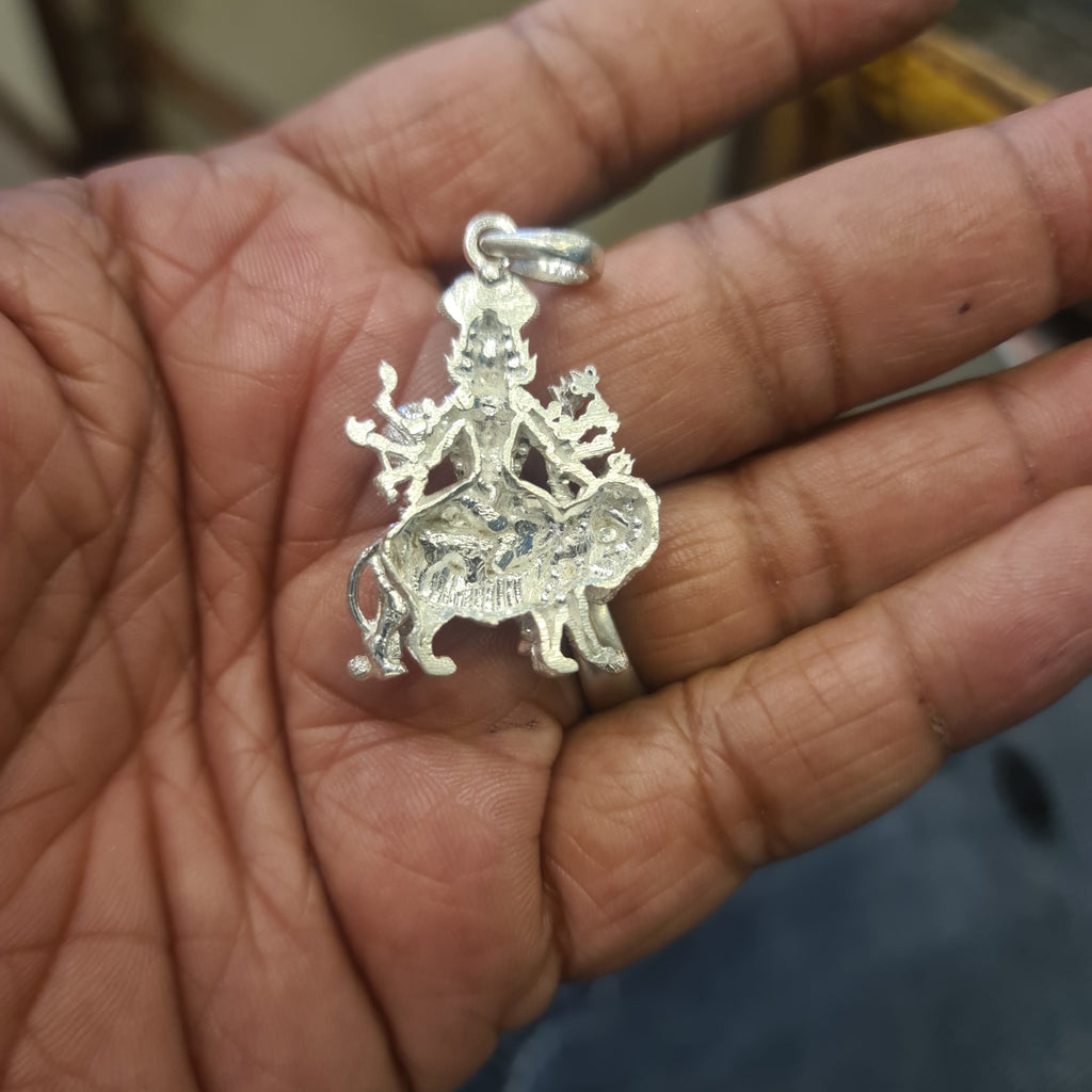 Pure Silver Pratyangira Devi Locket - 925 Sterling Silver Pendant