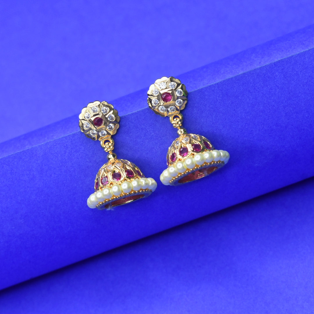 "Elevate Your Style: Bellimoda Jhumka Earrings for a Touch of Traditional Elegance"