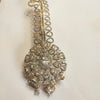Asp Rhodium-Gold White Zircon Kalangi for Groom - Luxury Wedding Turban Ornament