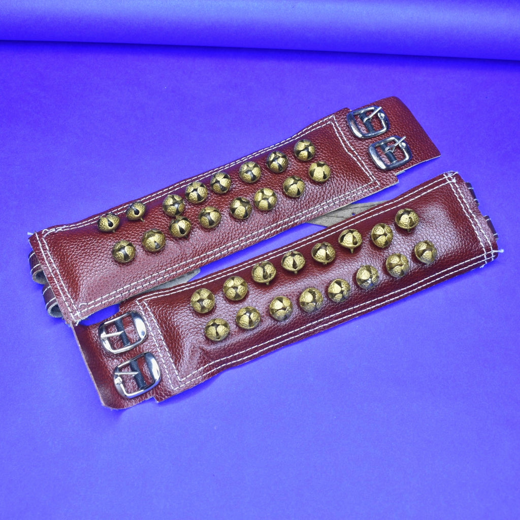 2 Line Bharatanatyam Brown Salangai - Premium Brass Ghungroo for Classical Dance