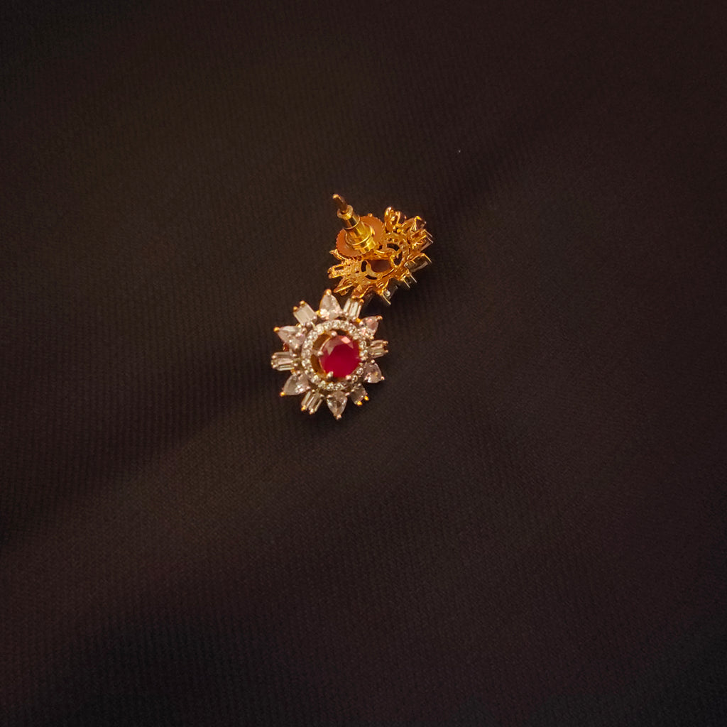 Classy American Diamond Stud Earrings - Sparkle with Elegance