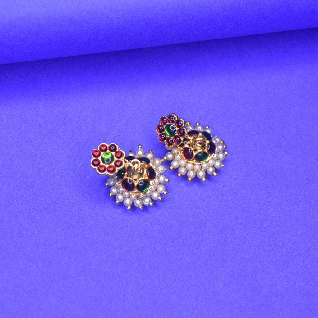 Classical Bharatanatyam Jewellery Set - 12 Piece Temple Dance Ornament Collection