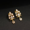 24K Gold Plated Zircon Stud Earrings - Premium Sparkle Design