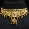 Gold Forming Choker with Earrings - 24K Gold Plated Premium Finishing