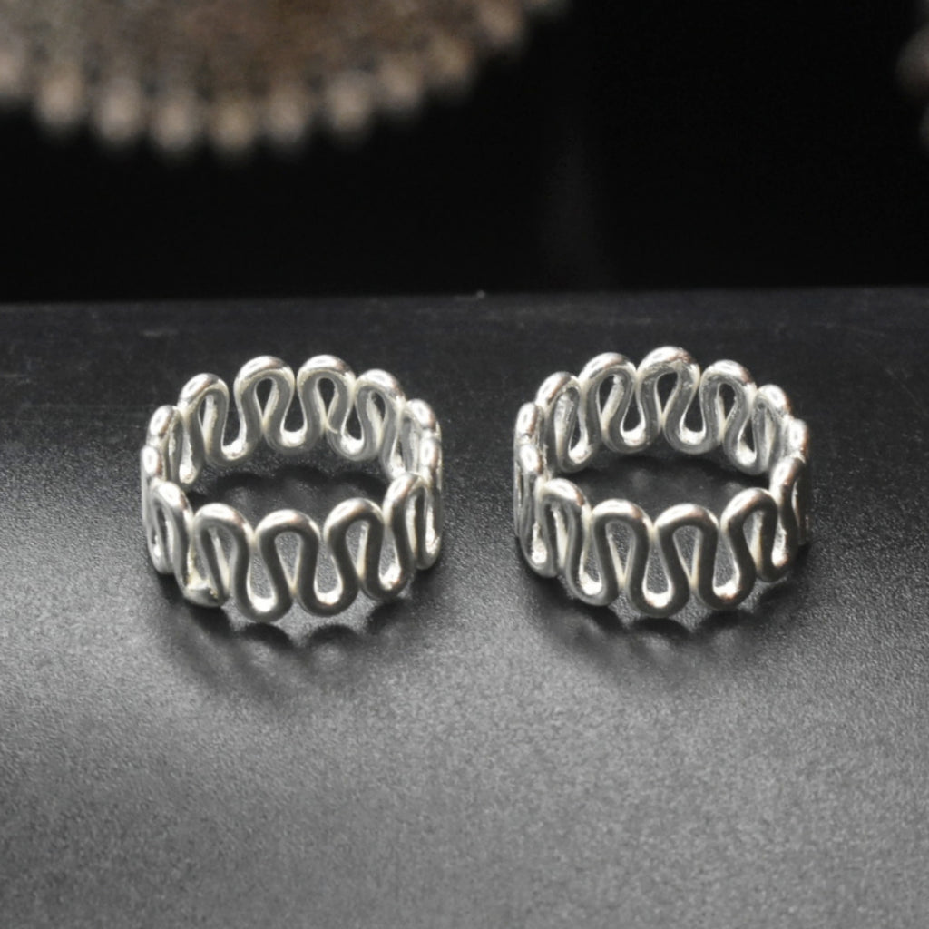 Classic 925 Sterling Silver Toe Rings - Timeless Bichiya Collection for Women