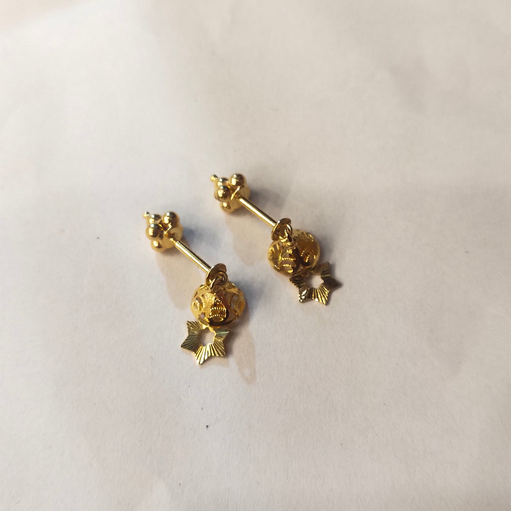 18K Gold Bugatti Earrings - Lightweight Pipe Design