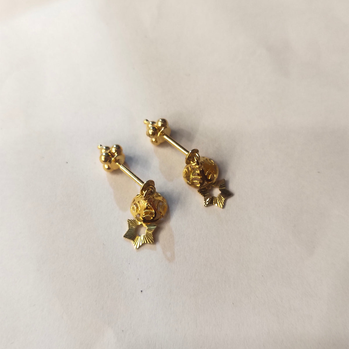 18K Gold Bugatti Earrings - Lightweight Pipe Design