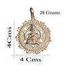 The Powerful Symbolism of the Meditating Anjaneya Swamy Silver Locket for Men